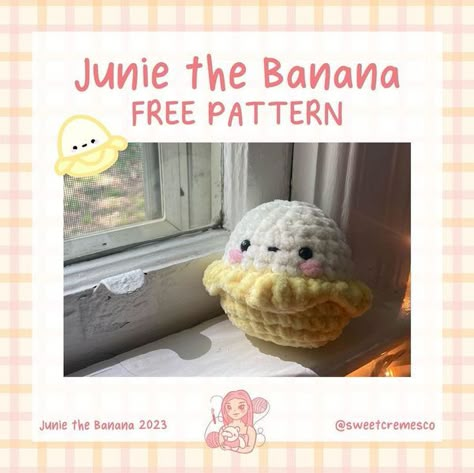 Fuzzy Crochet Amigurumi, Crochet Patterns Quick Easy, Sushi Amigurumi Free Pattern, Funny Crochet Plushies, Fast Crochet Plushies, Fast And Easy Crochet Amigurumi, Crochet Cute Free Pattern, Banana Crochet Pattern Free, Crochet Small Plushies Free Pattern