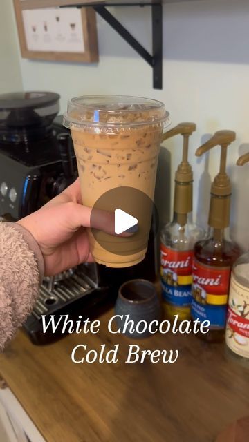 817K views · 60K likes | Jess | The Coffee RN on Instagram: "✨White Chocolate Cold Brew✨  I love this creamer! Tastes like a nice creamy white mocha but not overly sweet. Chobani never disappoints!  I used: @stokcoldbrew Unsweetened Cold Brew @chobani White Chocolate Mocha creamer Nugget Ice  #espresso #icedlatte #coldbrew #coffeeoftheday #coffeeinsta #coffeereels #coffeerecipes #aesthetic" Chobani Coffee Creamer Recipe, Caribou Coffee Recipes, White Chocolate Mocha Creamer, White Chocolate Coffee Recipe, White Chocolate Iced Coffee, Chobani Creamer, Chocolate Iced Coffee Recipe, Chocolate Cold Brew, Chocolate Coffee Recipes