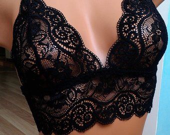 Lace Bralette Outfit, Lace Bralette Top, Garter Belt And Stockings, Bralette Outfit, Cute Lingerie, Black Lace Bralette, Lingerie Outfits, Pretty Lingerie, Bralette Tops