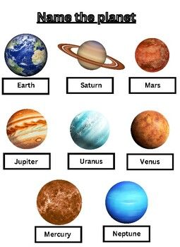 simple and fun matching game! Planet Activities For Preschool, Name Activities Preschool, Planets Activities, Diy Solar System, Name Matching, Physics Projects, Solar System For Kids, Space Crafts For Kids, Planets Solar System