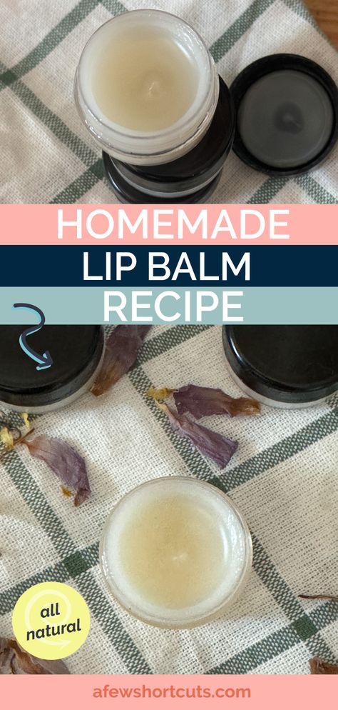 An amazing all natural moisturizing Homemade Lip Balm Recipe that can be made with lard, tallow, or coconut oil. Simple beauty recipe. #beauty #lard #tallow #recipe #DIY #Craft #homemade Tallow Lip Balm Diy, Tallow Chapstick Recipe, Tallow Lip Balm Recipe, Tallow Balm Recipe, Tallow Products, Tallow Recipes, Chapstick Recipe, Tallow Lip Balm, Tallow Recipe