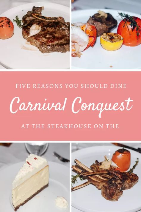 Carnival Conquest Cruise, Carnival Conquest, Funny Food Memes, Cowboy Steak, Carnival Ships, Smoked Oysters, Carnival Magic, Charlie Brown Halloween, Surf And Turf