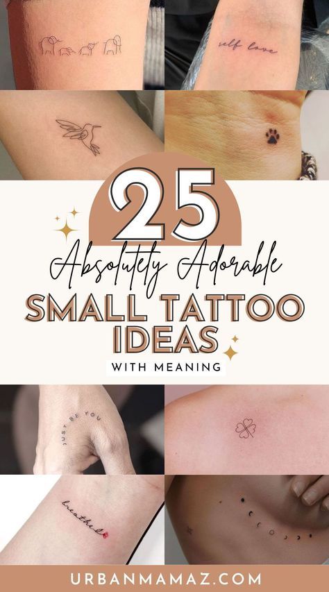 Small Tattoo Ideas Minimalist, Dainty Tattoos Locations, Best Tiny Tattoos For Women, Tiny Tattoo With Meaning, Tiny Tattoos With Meaning Family, Classy Small Tattoos, Small Significant Tattoos, Horizontal Neck Tattoos Women, Dainty Meaningful Tattoos For Women