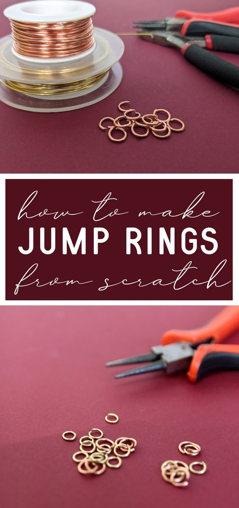 Diy Jump Rings, Essential Jewelry, Jewelry Making Tutorial, Handmade Jewelry Business, Wire Jewelry Patterns, Jump Ring Jewelry, Diy Leather Earrings, Wire Wrapped Stone Jewelry, Wire Jewelry Making