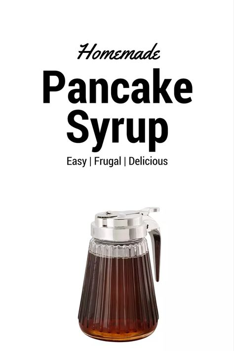 Homemade Pancake Syrup, Pancake Syrup Recipe, Maple Syrup Recipes, Pancake Breakfast, Pancake Syrup, Homemade Syrup, Homemade Pancakes, Pancakes Easy, Breakfast Pancakes