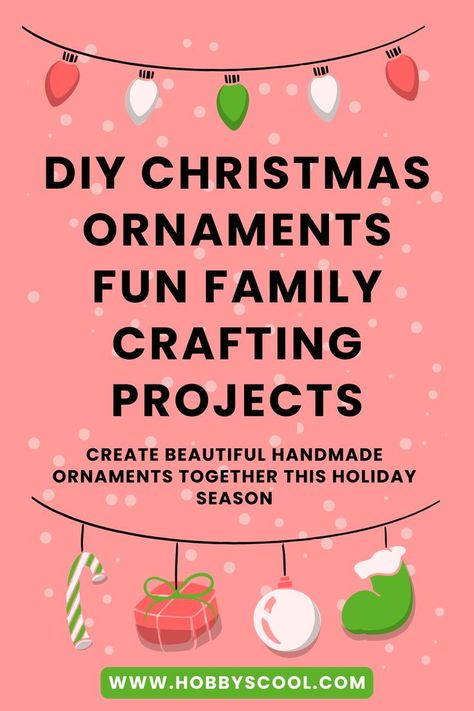 Create lasting memories with family-made Christmas ornaments! This guide has crafts for all ages, from simple cinnamon stick candles to photo snow globes. Start a new holiday tradition by making these special decorations together! Crafts For All Ages, Christmas Ornaments Family, Photo Snow Globes, Cinnamon Stick Candle, Stick Candles, Photo Snow, Stick Photo, Family Crafts, Memorial Ornaments