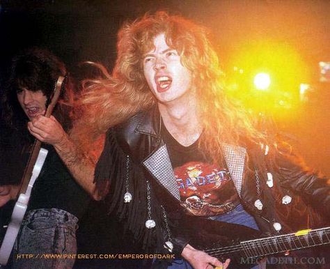 Jeff Young & Dave Mustaine David Ellefson, Dave Mustaine, Axl Rose, Morrissey, Band Photos, Heavy Metal Bands, Thrash Metal, Guitar Player, Metal Bands