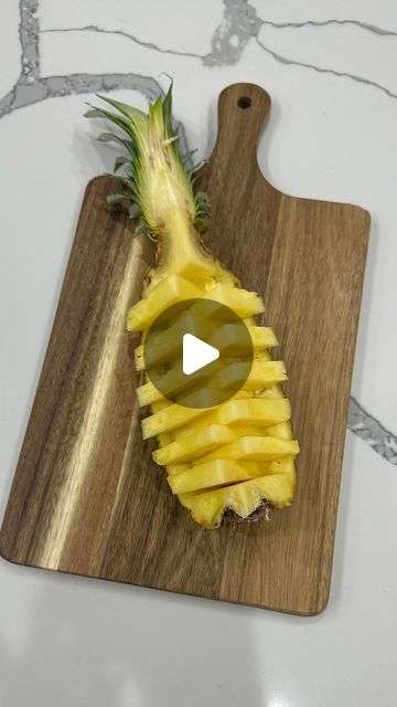 @detailed.dates on Instagram: "All aboard the pineapple boat! 🍍⛵️  Comment “link” for these kitchen hacking knives! Cuts made so easy, we’re rocking pineapple boats! 🔪  How to: • Cut your pineapple into quarters  • Carve out a wedge, leaving the rind in tact • Slice the pineapple  • Place slices into the rind and slide pieces into alternating directions  #foodstyling #pineapple #howto #fruitsbowl #fruitstyling #charcuterie #grazingtable #pineapplecutting #fruitdisplay #cuttingshapes #kitchentips #kitchenhacks #cuttinghacks" How To Cut Pineapple For Fruit Platter, How To Cut Pineapple, How To Cut A Pineapple, Charcuterie Trays, Pineapple Boats, Cheese And Cracker Tray, Eating Pineapple, Cut Pineapple, Apple Cut