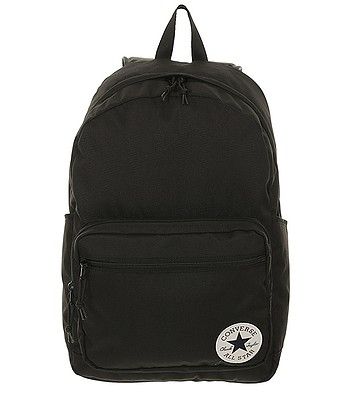 backpack Converse Go 2/10020533 - A01/Converse Black - blackcomb-shop.eu Black Converse Backpack, Black School Bag Aesthetic, Black Backpack Aesthetic, Converse Go 2 Backpack, Mochila Converse, Mochila Aesthetic, Black Bookbag, Converse Backpack, Converse Bag