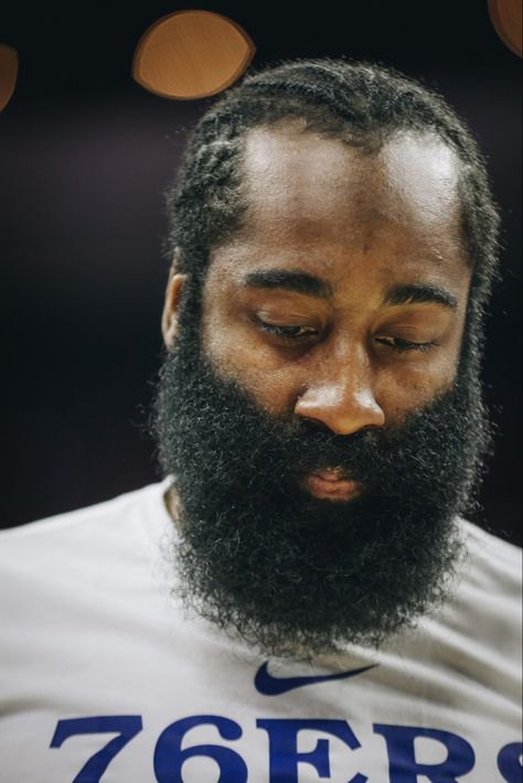 Black Beards, Number 13, James Harden, Philadelphia 76ers, Houston Rockets, Nba Basketball, Hair Cut, Beards, Philadelphia