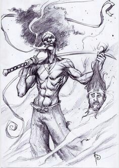 Samurai Sketch, Samurai Drawing, African American Art Women, Black Power Art, Afro Samurai, Black Girls With Tattoos, Samurai Artwork, Urban Ninja, Black Comics