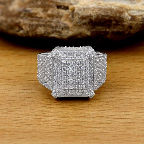 Art Deco Moissanite Ring, Antique Moissanite Ring, Iced Out Rings Men, 925 Iced Out Ring, Iced Out Star Ring, Moissanite Ring, Moissanite Ring Men, Moissanite Ring, Iced Out Ring, Hip Hop Ring, Mens Moissanite Ring, Sterling Silver Moissanite Ring, 925 Silver Ring, Anniversary Ring, Wedding Ring, Dainty Ring Moissanite Ring Mens, Moissanite Mens Ring Positive Karma, Iced Out Rings, Wedding Ring Dainty, Top Selling Jewelry, Wedding Band For Men, Iced Out Jewelry, Rings Men, Silver Wedding Band, Sterling Silver Wedding Band