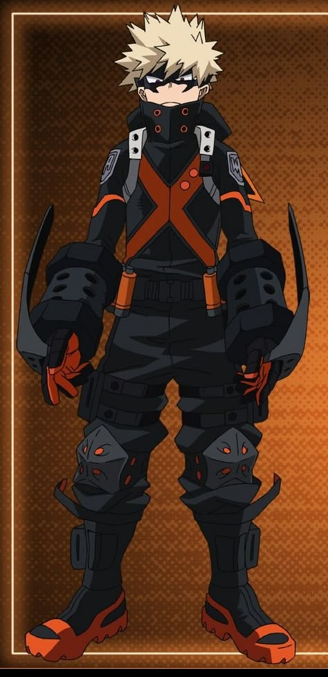 Bakugou Stealth Suit, Bakugo Stealth Suit, Bakugo Clothes Style, Bakugou Costume, Bakugou Hero Costume, Bakugo Hero Costume, Bakugo Costume, Katsuki Wallpaper, My Hero Academia Uniform