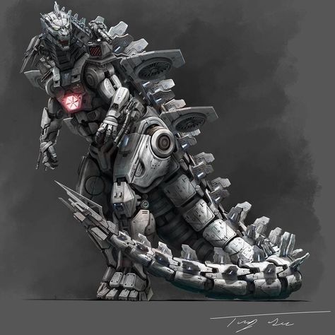 The Metal God, Mechagodzilla upgrade Awesome art by eatalllot at deviantART #Godzilla #KingOfTheMonsters #Godzilla2… Mecha Godzilla, Robot Animal, Godzilla Wallpaper, All Godzilla Monsters, Kaiju Art, Arte Robot, Giant Monsters, Kaiju Monsters, Godzilla Vs