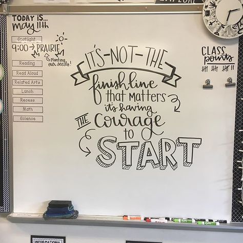 🖤 . . #mrslitzsclassroom 👍🏻 . . #teachersfollowteachers #teachersofinstagram #teachers #teachersofig #iteachtoo #iteachfifth #iteachupperelementary #upperelementary Whiteboard Quotes, Classroom Whiteboard, Whiteboard Messages, 5th Grade Teacher, Classroom Quotes, Quote Of The Week, School Bulletin Boards, School Quotes, New Classroom