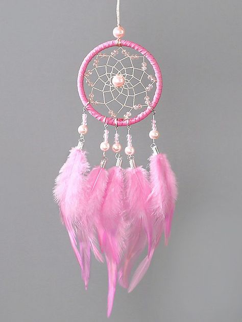 Faux Pearl Beaded Feather Dream Catcher , #spon, #Beaded, #Pearl, #Faux, #Catcher, #Dream #affiliate Pink Dream Catcher, American Indian Quotes, Beaded Feather, Indian Quotes, Feather Dream Catcher, Pink Cadillac, Dream Catcher Diy, Handmade Fashion Jewelry, Losing Everything