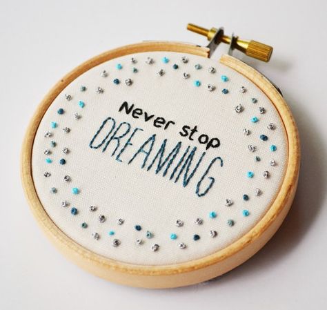 Bookish Embroidery, Word Embroidery, Travel Embroidery, Embroidery Quotes, Quotes Embroidery, Simple Hand Embroidery Patterns, Miniature Embroidery, Funny Cross Stitch Patterns, Embroidery Wall Art