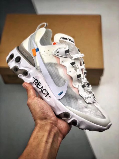 b29eed44276144e4e8103a661f9a78b7desc49785983ri Nike React Element 87, Futuristic Shoes, Basket Style, Off White Shoes, Nike Air Shoes, Fresh Shoes, Hype Shoes, Mens Nike Shoes, Nike React