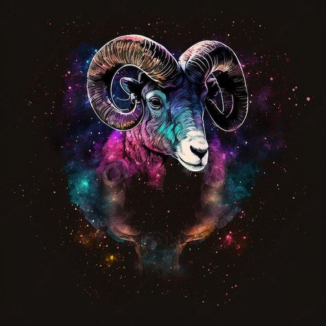 Signe De Bélier Bélier Avec Zodiaque Con... | Premium Photo #Freepik #photo #capricorne #astrologie #horoscope #signes-astrologiques Zodiac Signs Aries Art, Deer Zodiac Sign, Belisarius Cawl, Aries Skull, Astrology Art Capricorn, Double Exposition, Constellations, Signs