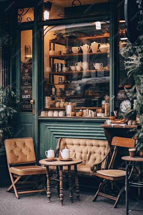 Tea Room Interior, Vintage Tea Rooms, Coffee Shop Furniture, Vintage Coffee Shops, Bistro Restaurant, Coffee Shop Interior Design, Cozy Coffee Shop, Retro Cafe, Coffee Shop Aesthetic