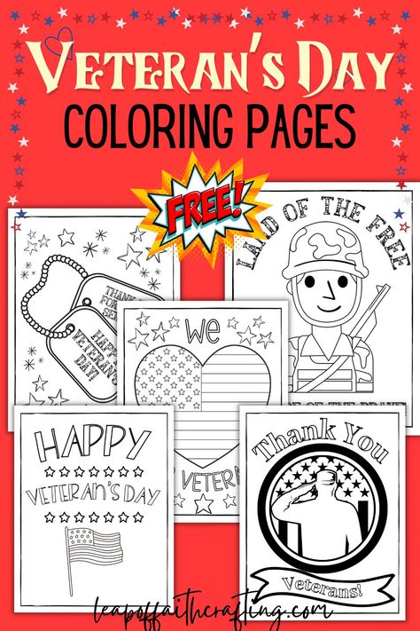 Veteran’s Day Craft Preschool, 1st Grade Veterans Day Activities, Veteran's Day Art Kids, Veterans Day 1st Grade, Veterans Day Activity Kindergarten, Veterans Day Projects For Elementary, Veterans Day Classroom Activities, Veterans Day Cards Printables, Veterans Day Coloring Pages Free Printable