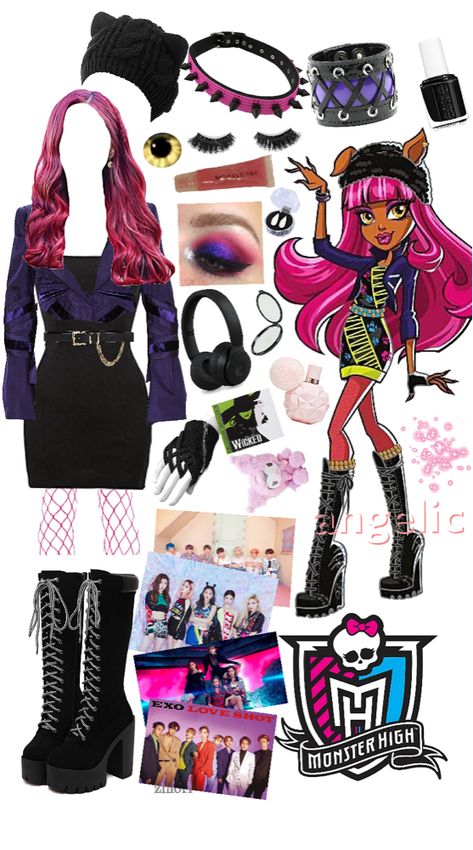 Monster High Outfit Inspiration, Monster High Inspired Outfits, Monster High Aesthetic Outfit, Monster High Outfits, Viperine Gorgon, Nefera De Nile, Monster High Halloween Costumes, Monster High Halloween, Monster High Cosplay