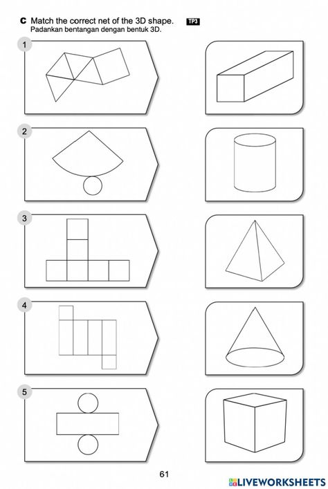 Net Of 3d Shapes, 3d Shapes Nets, Expanded Form Worksheets, Paper Models House, 3d Shapes Worksheets, 3d Forms, Free Printable Birthday Cards, Dimensional Shapes, Leaf Outline