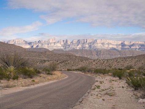 Stock photo of a desolate and empty desert road in Big Bend National Park, Texas. Road trip through the Southwestern states of America near the Mexican Border. Mexican Border, Desert Road, Big Bend National Park, Big Bend, Road Trip Usa, New Mexico, Royalty Free Stock Photos, Road Trip, Country Roads