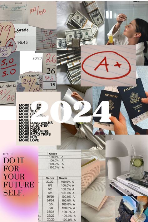 #newyearsresolutions #newyearnewme #aesthetic #goalsetting #2024 2024 Vision Board Good Grades, New Years Resolution Aesthetic 2024, 2024 Resolutions Aesthetic, New Year’s Resolution Aesthetic, New Year Resolution Journal Aesthetic, New Years Resolution Aesthetic, 2024 Goals Aesthetic, Manifest Good Grades Vision Board, That Girl New Year Resolutions