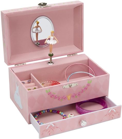 Jewelkeeper Diamond Ballerina Music Jewellery Box with Pull-out Drawer, Jewel Storage Case, Swan Lake Tune: Amazon.co.uk: Toys & Games Ballerina Jewelry Box Music, Cotton Candy Unicorn, Music Box Ballerina, Ballerina Jewelry Box, Kids Jewelry Box, Unicorn Jewelry, Musical Jewelry, Music Box Jewelry, Music Jewelry