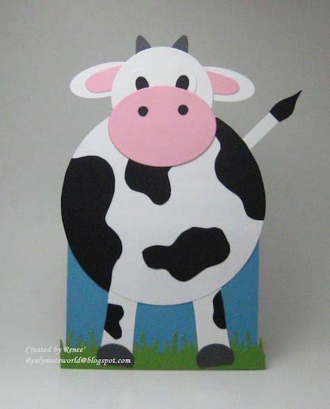 Thank you DAIRY much! Handmade cow thank you card. farm, country, moo Cow Craft Ideas, Cow Crafts Preschool, Farm Animals Preschool, Cow Craft, Farm Animal Crafts, Circle Crafts, Easy Art For Kids, Montessori Toddler Activities, Activities Ideas