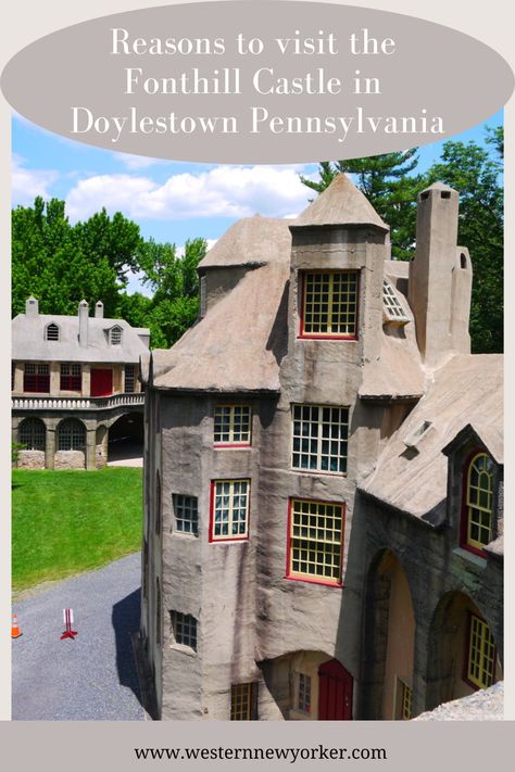 Reasons to visit the Fonthill Castle in Doylestown Pennsylvania Fonthill Castle Pennsylvania, Fonthill Castle, Doylestown Pennsylvania, Pennsylvania Travel, Places In Usa, East Coast Travel, Travel Bucket List Usa, Usa Travel Guide, Us Travel Destinations