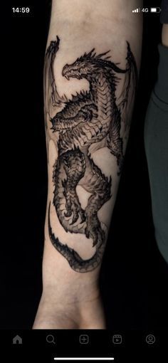 Dragon Tattoo Forearm, Dragon Tattoo Arm, Knight Tattoo, Mens Shoulder Tattoo, Biomechanical Tattoo, Scary Tattoos, Fantasy Tattoos, Gothic Tattoo, Stomach Tattoos