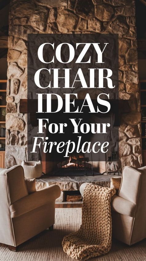 Fireplace Sitting Area Cozy, Fireplace Seating Area Cozy, Small Sitting Room With Fireplace, Cozy Fireplace Seating, Chairs In Front Of Fireplace, Fireplace Seating Area, Fireplace Area, Fireplace Sitting Area, Fireplace Seating