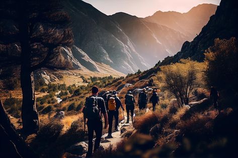 Photo people hiking mountain peak backpa... | Premium Photo #Freepik #photo #hiking #adventure #mountain-hiking #mountain-climbing People Hiking, Adventure Mountain, Youtube Banner Design, Mountain Peak, Hiking Adventure, Youtube Banner, Youtube Banners, Mountain Climbing, Mountain Hiking