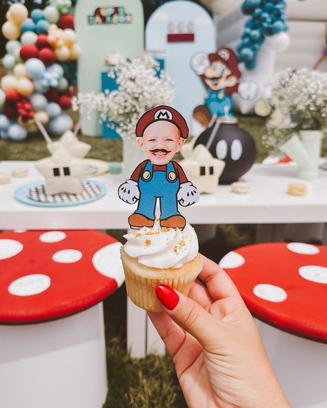 Every single one of these party photos deserves a permanent spot on my feed 😍🏁🌟🍄 Mario Second Birthday, Nintendo First Birthday, Mario Kart First Birthday, Mario 1st Birthday, Mario 1st Birthday Party, Super Mario 1st Birthday Party, Mario First Birthday, Neutral Mario Party, Super Smash Brothers Party