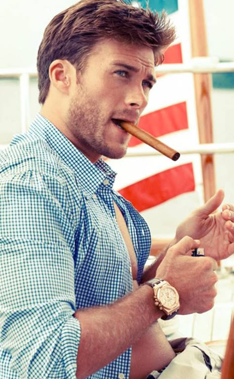 Clint Eastwood's son. However, I think its Chris Evans and Liam Hemsworth's love child. He is gorgeous! Scott Eastwood, A Man, Flag