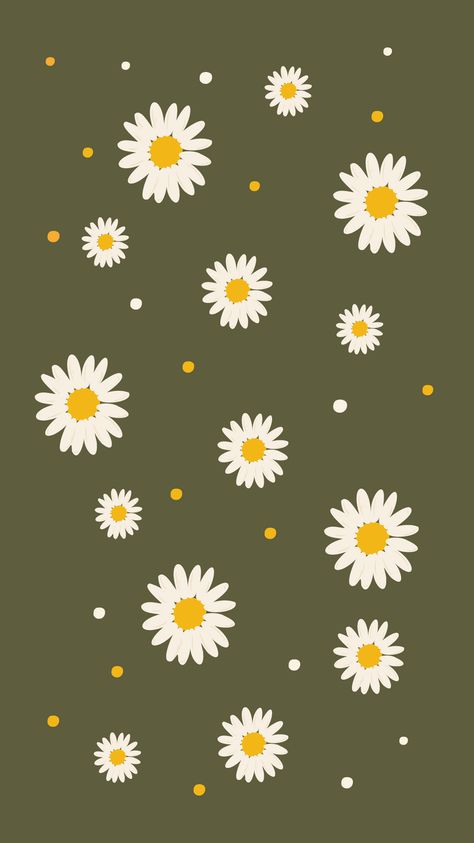 Made with Canva #canva #daisy #flower #wallpaper #white #green #floraldoodles #phonewallpaper Daisy Flower Wallpaper, Daisy Background, Witch Cottage, Daisy Wallpaper, Red Daisy, Wallpaper White, Wallpaper Pastel, Paper Cards, Flower Wallpaper