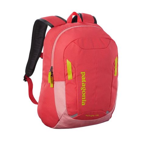 Patagonia Kids\' Refugio Backpack 15L - Shock Pink SHKP Patagonia Backpack, Patagonia Outdoor, Patagonia Kids, Kids Backpack, Gear Head, Outdoor Clothing, Cool Backpacks, North Face Backpack, Kids Backpacks