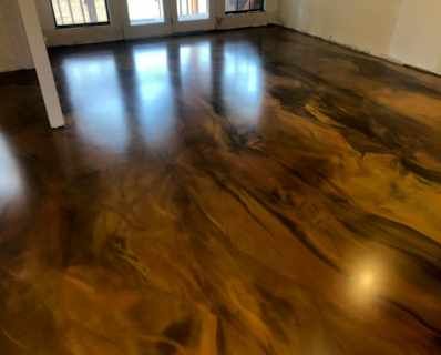 Marble Epoxy Floor, Epoxy Floor Designs, Stained Floors, Stained Concrete Floors, Metallic Epoxy Floor, 3d Epoxy, Epoxy Floors, Concrete Stained Floors, Beautiful Flooring