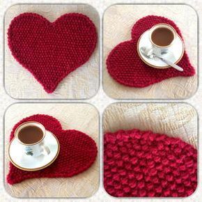 AllFreeKnitting.com - Free Knitting Patterns, Knitting Tips, How-To Knit, Videos, Hints and More! Knitted Heart Pattern, Knitted Heart, Knit Dishcloth, Dishcloth Pattern, Free Knitting Pattern, Knitting For Beginners, Yarn Crafts, Heart Patterns, Knitting Patterns Free