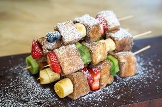 French Toast Skewers : 10 Steps (with Pictures) - Instructables Fruit Salad Brunch, French Toast Cubes, French Toast Ideas, Breakfast Fruit Salad, Sweet Potato Oven, Greek Yogurt Breakfast, Potato Breakfast Recipes, Toast Ideas, Breakfast Fruit