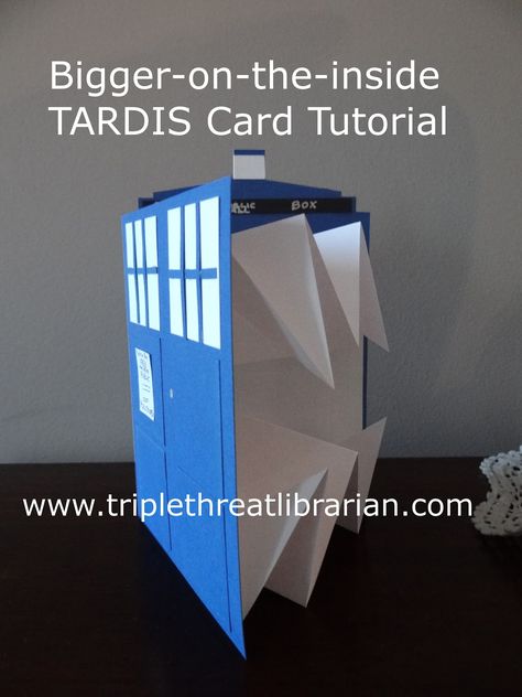 Doctor Who Party, The Tardis, Geek Crafts, Paper Toy, Wibbly Wobbly Timey Wimey Stuff, Up Book, Timey Wimey Stuff, Card Tutorial, Crafty Craft