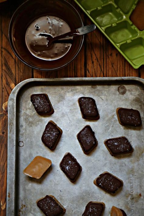 Chocolate Dipped Peanut Butter Fat Bombs - bell' alimento Treacle Toffee, Sweet Wrappers, Salted Caramels, Toffee Candy, Aip Desserts, Toffee Recipe, Sugar Free Treats, Vegan Candies, Sugar Free Chocolate