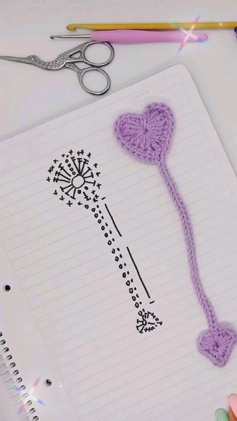 Bookmark Easy, Easy Crochet Bookmarks, Bookmark Crochet, Crochet Bookmark Pattern, Crochet Bookmark, Pola Amigurumi, Form Crochet, Crochet Bookmarks, Crochet Stitches For Beginners