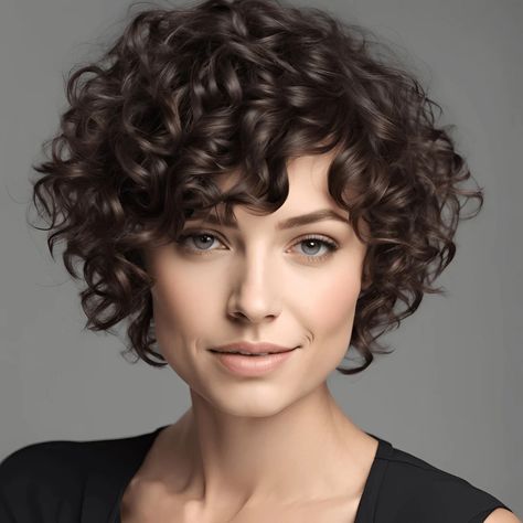 15 Stunning Curly Pixie Cut Variations Dramatic Short Haircut, Undercut Pixie Bob Curly, "bixie" Haircut Curly, "bixie" Haircut Curly Hair, Curly Pixie Mullet, Curly Pixie Tutorial, Curly Hair Pixie Cut, Curly Bixie Shag, Curly Bixie Haircut Girl