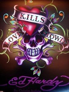 Free Ed Hardy phone wallpaper by uzueta Sugar Skull Wallpaper, Cell Phone Wallpapers, Ed Hardy Designs, Ed Hardy Tattoos, Skull Quote, Sugar Skull Artwork, Don Ed Hardy, Sassy Wallpaper, Skull Art Drawing