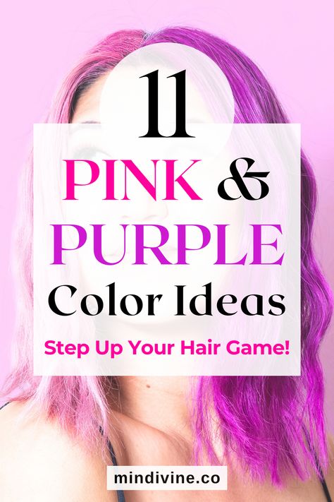 Unleash your wild side with 11 captivating pink and purple hair color ideas. From daring neon shades to delicate pastel blends, find your hue and let your hair tell your story. Pastel Pink And Purple Hair, Pink And Purple Hair Ideas, Purple And Pink Hair, Purple Hair Ideas, Pink And Purple Hair, Stylish Hair Colors, Purple Hair Color, Pink Ombre Hair, Barbie Hairstyle