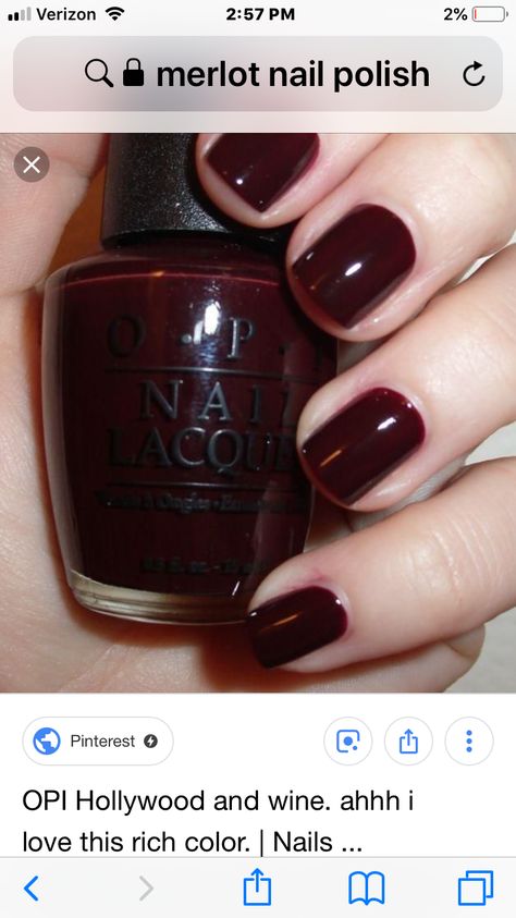 Dark Red Nails Glitter, Oxblood Nails, Burgundy Nail Polish, Nails Burgundy, Sns Nails Colors, Opi Gel Nails, Red Nails Glitter, Brown Nail Polish, Dark Red Nails