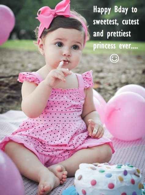 First Happy Birthday Wishes, First Birthday Wishes For Baby Girl, 1st Birthday Wishes For Baby Girl, Birthday Wishes For Little Princess, Birthday Wishes For Baby Girl, Son Birthday Wishes, Baby Birthday Wishes, Birthday Wishes For Niece, Happy Baby Quotes